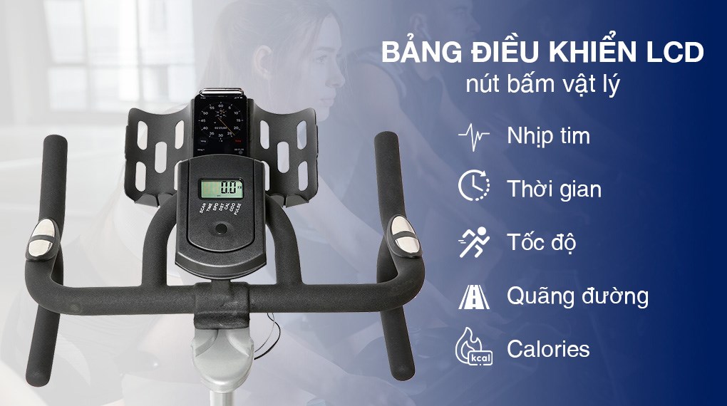 Bảng điều khiển trên xe đạp tập Airbike Sport MK-332