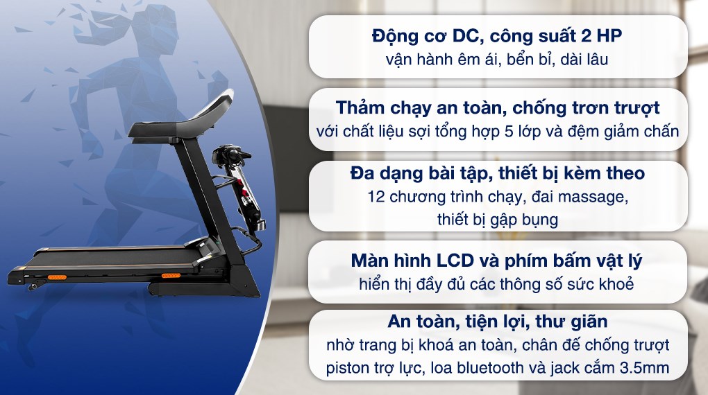 Lợi ích của máy chạy bộ Airbike Sport T800